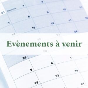 Ev&eacute;nements &agrave; venir